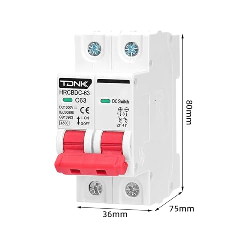 Disyuntor solar 2P CC 1000V 40A para protección de paneles fotovoltaicos 4