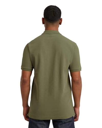 G-STAR Raw C.V. Men's Dunda Overdyed Slim Polo Shirt, Green, M 2