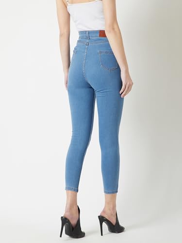 Image of Miss Chase Women's Skinny High Rise Cropped Stretchable Denim Jeans