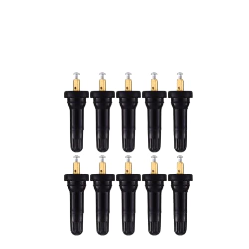 Image of Tubeless Tyre Valve Sensor Tr-414 (10 pcs), TPMS (Digital Tyre Pressure System Compatible), Premium Brass Core, Leak- Proof, Not for Bike /Scooter