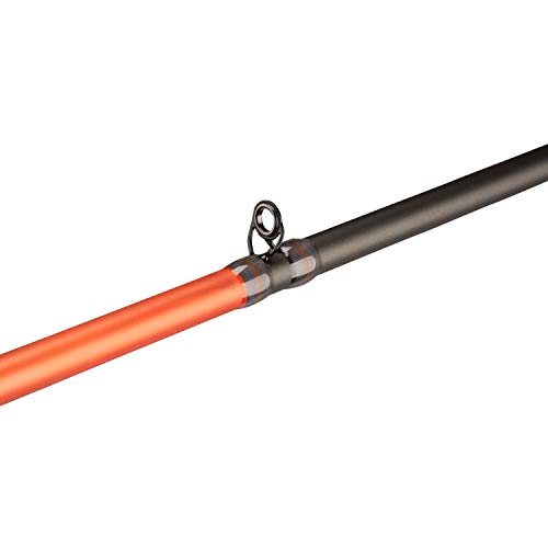 Berkley 6’6” Shock Casting Rod, 1 Piece Composite Medium Heavy Power Fishing Rod For Freshwater Or Saltwater Fishing, Shock Absorbing Tip, Orange #TOP4