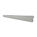 Organized Living freedomRail Bracket for Wood Shelves, 12.5-inch - Nickel