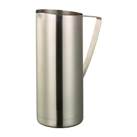 Service Ideas X7025NGBS Water Pitcher Without Guard, 64 oz, Stainless Steel, Brushed finish Cover