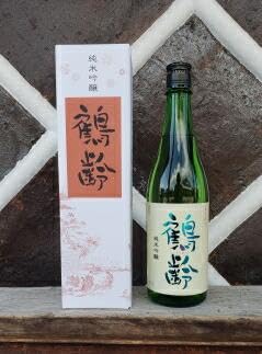 雪国のお酒「鶴齢」純米吟醸[四合瓶720ml]