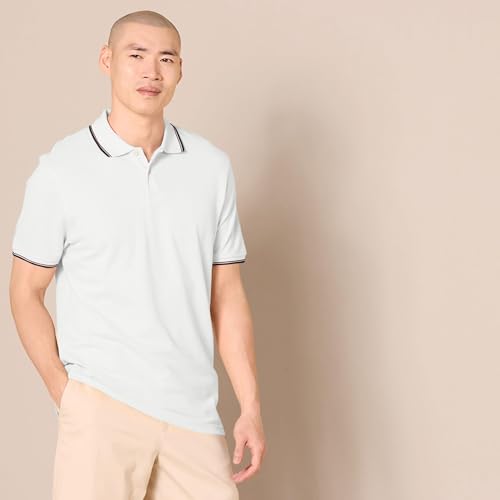 Image of Amazon Essentials Men's Slim-Fit Short-Sleeve Cotton Pique Polo Shirt