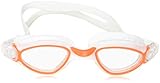 Aqua Speed Herren Calypso Monoblock Schwimmbrille, Weiß/Orange, Einheitsgröße
