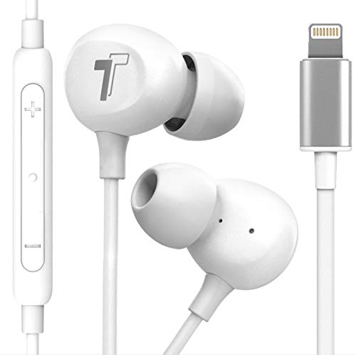 Écouteurs pour iPhone filaires Thore V60 avec micro blanc pour résoudre les problèmes de connexion