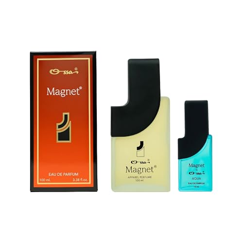 Image of Ossa Magnet Apparel Perfume 100ml And Aqua EDP 15ml | Premium Perfume Combo For Men & Women | Long Lasting Fragrance With Bergamot, Wood, Musk Notes - Ideal for Daytime Events & All Occasions