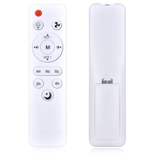Snrigw Nouvelle télécommande de rechange pour ventilateur de plafond OLX LITTARBY JTT AURALK Flarouch OSTIVE FanLito AURALK FANSEXPERT