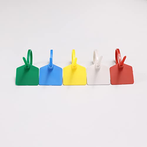 Image of 100PCS Multi-Color Self Locking Nylon Waterproof Shipping Tags (Pack of 2)