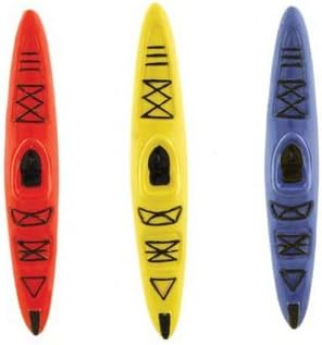 Nautical Kayak Canoe Boat Figure Collectible Magnet, 4-inch (1-pc Random Color)
