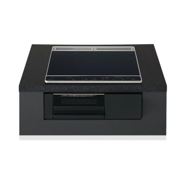 パナソニック(Panasonic) ビルトインIHクッキングヒーター 60cm幅 IH2口+ラジエント 単相200V KZ-N1H6AK ブラック/ブラック Nシリーズ - 1