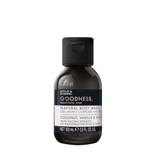 Baylis & Harding Goodness Coconut Vanilla & Shea Body Wash 100 ml (Pack of 1) - Vegan Friendly