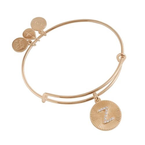 Image of Alex and Ani Initial I Pave Starburst Texture Bangle