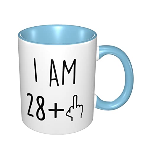 Divertido regalo de cumpleaños 29, taza de cumpleaños 29, regalos de cumpleaños 29, feliz 29, taza de café de color…
