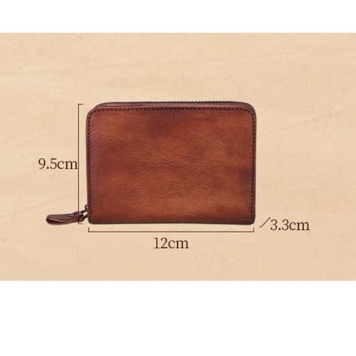 Retro Small Card Cases Women's Money Clips Wallets Genuine Leather Purses Handbags Money Organisers (G)4