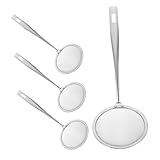 Photo Gallery magiclulu 4 pezzi schiumarole in acciaio con manico ergonomico antiscivolo cucchiai filtri maglia fine per olio schiuma e fritti strumenti versatili per cucina e frittura Photo Gallery magiclulu 4 pezzi schiumarole in acciaio con manico ergonomico antiscivolo cucchiai filtri maglia fine per olio schiuma e fritti strumenti versatili per cucina e frittura