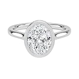 2 CT/3 CT/4 CT/5 CT Bezel Moissanite Engagement Ring for Women Solitaire Wedding Bridal Ring Birthday Gift for Her 925 Silver, 10K 14K 18K Solid Gold (?????, ????-?????)