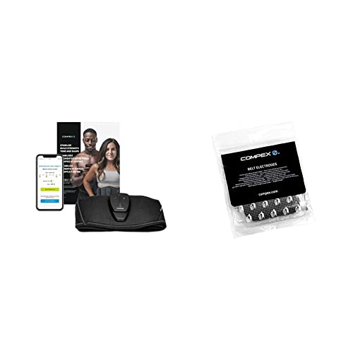 Compex Cinturón 3.0 electroestimulación para tonificar abdomen y aliviar lumbares