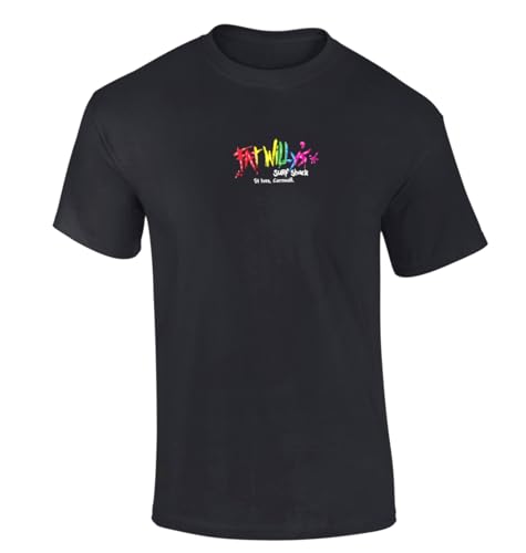 T-shirt Fat Willy's Surf Shack vêtement Cornwall St Ives unisexe adulte