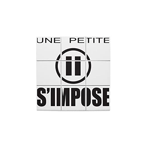 Carreaux céramique décoratif lot x9 de 10,8x10,8 cm motif Une Petite Pause s'Impose
