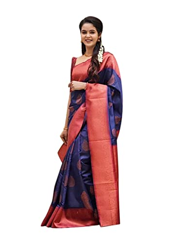 Shiv Textiles Womens Banarasi Saree Saree (pack of 1)
