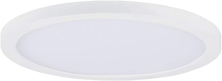 Maxim Lighting Chip 9" Flush Mount | White Finish | White Pmma Acrylic Shade | Transitional Flush Mount | Ideal for Bedrooms, Hallways & Entryways | Dimmable Wet Rated | 57694WTWT