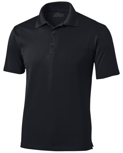 Joe's USA Mens Moisture Wicking Micropique Golf Polos in Regular, Big & Tall