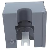 Amosfun Dispenser Sapone Automatico Sensore Integrato, Montaggio a Parete Nascosto Dietro lo Specchio, Plastico Moderno Metodo Rapido di Sostituzione per Ambienti Umidi