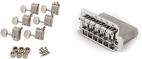 Fender Road Worn Vintage Style Electric Guitar Tuning Machine Heads & Vintage-Style Standard Series Stratocaster Tremolo Assemblies