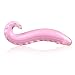 Glass Dildo Dilddo for Women Crystal Masturbator for Moman Glass Pleasure Wand S-shaped Design for G-spot Stimulation
