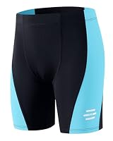 Havideto Badehose Jungen mit Reflexstreifen UV-Schutz UPF 50+ Kinder Schwimmhose Endurance Jammer Weitem Elastikbund und Kordelzug Schnelltrocknende Chlorresistent Blau 134/140