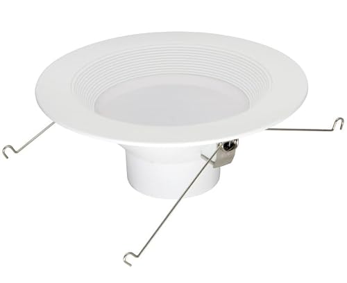 LUMLED 4 Pack, 5” & 6” Low Profile LED Recessed Trim, 14W 2700K, Baffle Design, Dimmable, Wet Location Rated, Die-Cast, UL & JA8 Certified, fit in 5