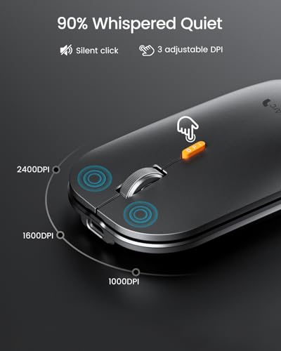 ProtoArc Backlit Bluetooth Keyboard Mouse for Mac, KM100-A Ultra Slim Wireless Keyboard Mouse for Mac, Rechargeable, Multi-Device for MacBook Pro, MacBook Air, iMac, iPhone, iPad, Space Gray