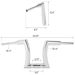 BKTSJNK-12-Rise-2-Ape-Hanger-Handle-Bar-Risers-Fits-Chrome-Iron-Repair-your-car-and-revitalize-it