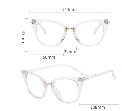 Image of Cat Eye Blue Light Blocking Glasses for Women Men, Anti-fatigue Anti UV Ray Computer Gaming Glasses