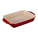 Le Creuset PG1047S-2667 Stoneware Rectangular Dish, 10.5 by 7-Inch, Cerise (Cherry Red)