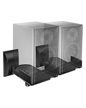 Compatibility: WALI speaker mounts fit most 14 to 28 cm width bookshelf and surround sound speakers. The speaker wall mount is built to be mounted on stud, concrete or brick/stone walls. Max. Capacity: 25kg Versatility: Adjustable Tilt up and down 7....
