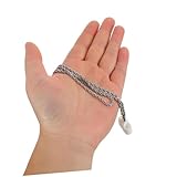 GALPADA Titanium Steel Anti-lost Earphone Chain Necklace Magnetic Earbud Holder for Wireless Earbuds Lightweight Sports Strap for Outdoor Activities and Daily Wear Portable Ear Bud Holder - Image 4