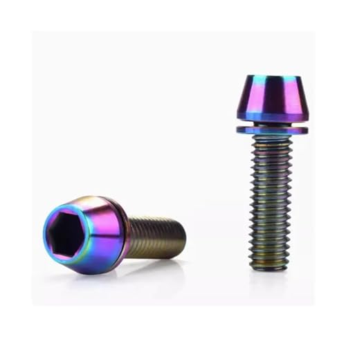 1PC {g M5 M6*16/18/20/25 R[wbh KXPbgbV[t ]ԃXelW Xe{g(Rainbow colourful,M5x20 1PC)