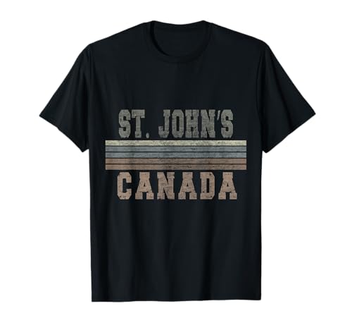 Retro St. John's Canadá Camiseta