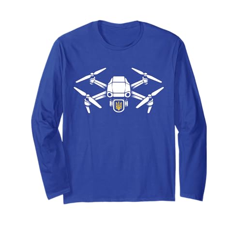 Ukraine Drone Patriotic Ukrainian FPV Lovers Long Sleeve T-Shirt