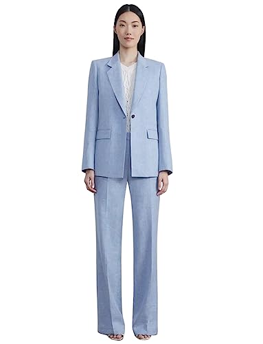 Women's Linen Two Pieces Suit,One Button Notch Lapel Tuxedos,Daily Leisure Party Wedding - Main Image