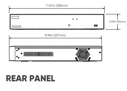 NVR302-08U UNV 8 Channels HD-TVI/HD-CVI/AHD/Analog Hybrid DVR 120FPS @ 8MP - No HDD