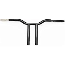 Dominator Industries 1 1/4 inch MX-T Bar, 12 inch Rise, Gloss Black Compatible With 1996-2022 Dyna, Softail and Sportster