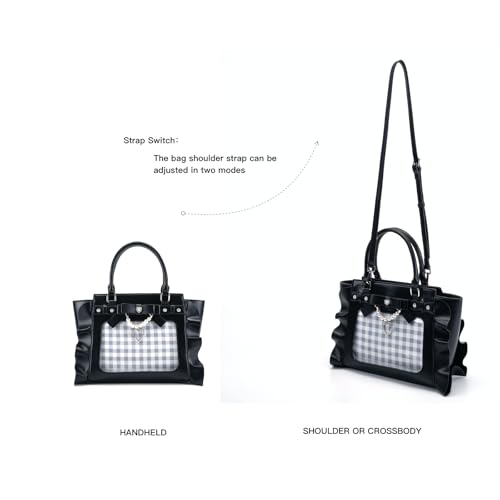 Ita Bag Kawaii Tote con lazo de perlas miniatura 4