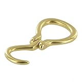B3301 1 1/4' Natural Brass, Hoof Pick Buckle, Solid Brass-LL