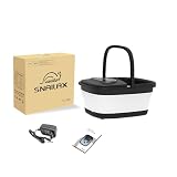 Snailax Baño de pies plegable con masaje y calefacción, baño de burbujas con ruedas Shiatsu | 14 niveles de calor | burbujas | luz roja | temporizador, bañera eléctrica 35 ℃ – 48 ℃, masajeador de pies - 9