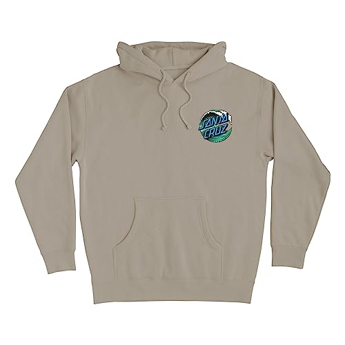 SANTA CRUZ Wave Dot P/O Hooded Heavyweight Sweatshirt Cement XL Mens2
