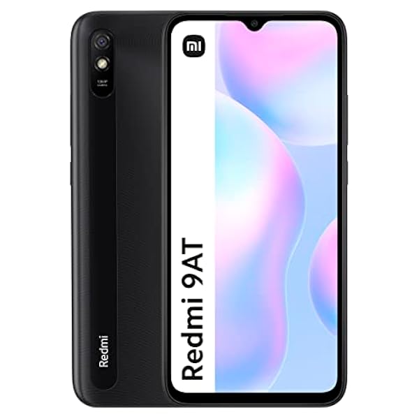 Xiaomi Redmi 9AT - Smartphone de 2 32GB, Pantalla de 6,53’’ HD , Cámara de 13MP, Mediatek Helio G25, Batería de 5000 mAh, Gris (Versión ES 3 años de garantía)